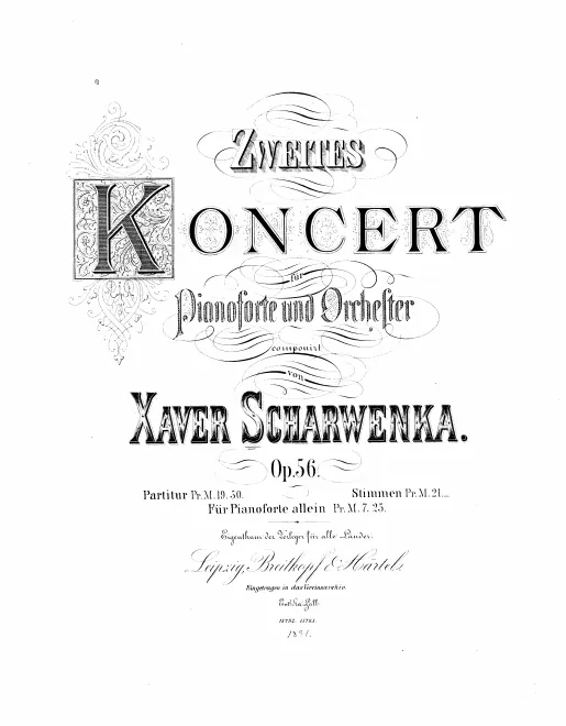 First page of Piano Concerto No.2