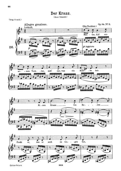 First page of 5 Romances and Songs