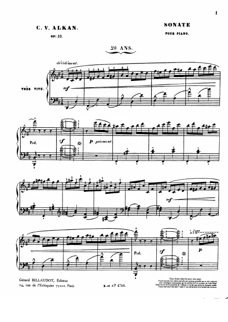 First page of Grande Sonate "Les Quatre Ages&quot