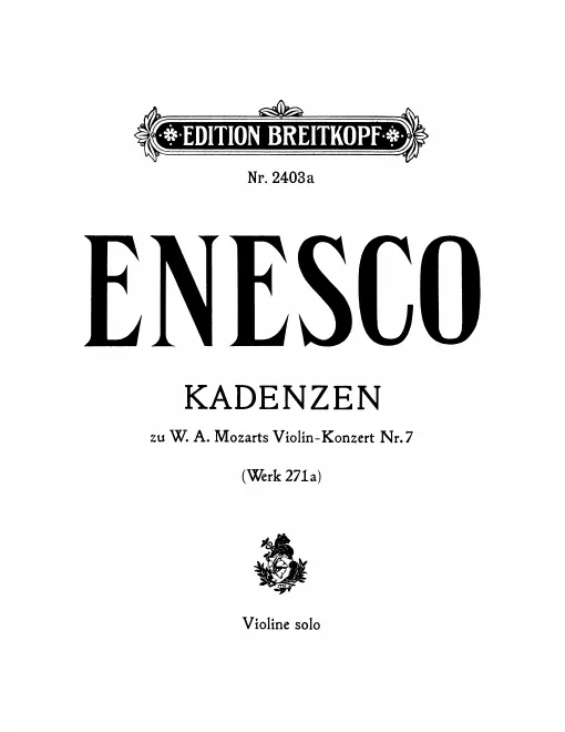 First page of Violin Concerto