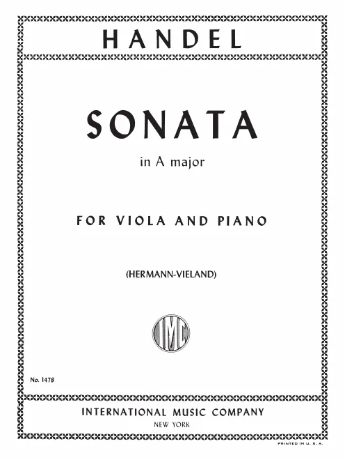 First page of Violin Sonata in A major
