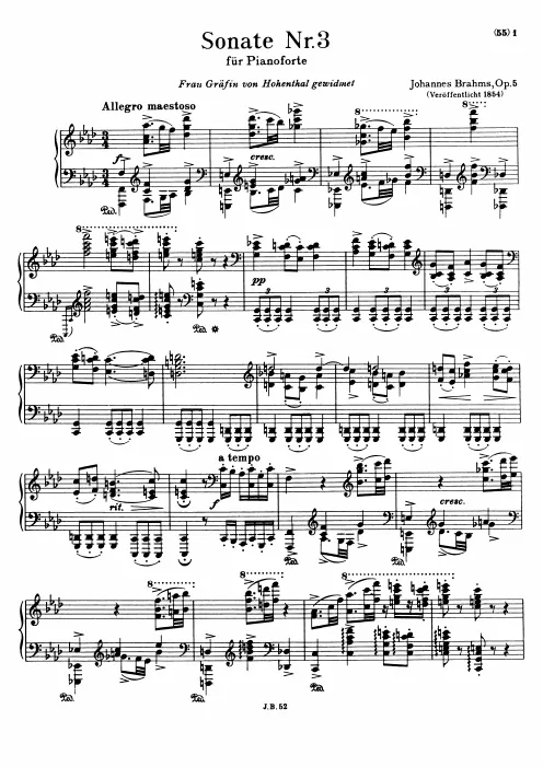 First page of Piano Sonata No.3