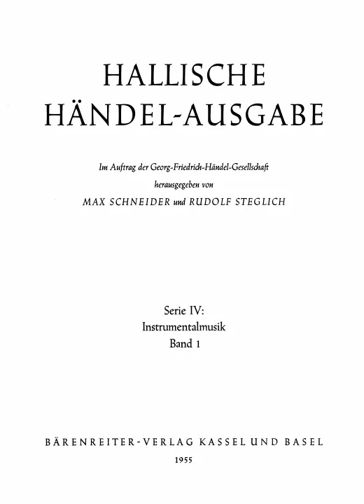 First page of Suite No.1 in A major