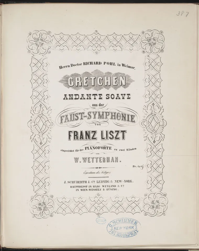 First page of Eine Faust Symphonie (in drei Charakterbildern)
