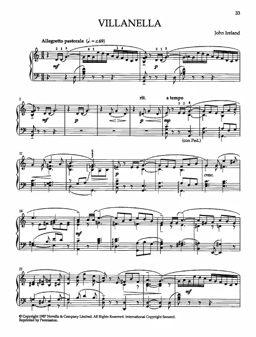 First page of Miniature Suite