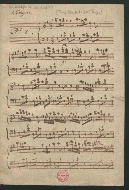 First page of Allegro and Minuet