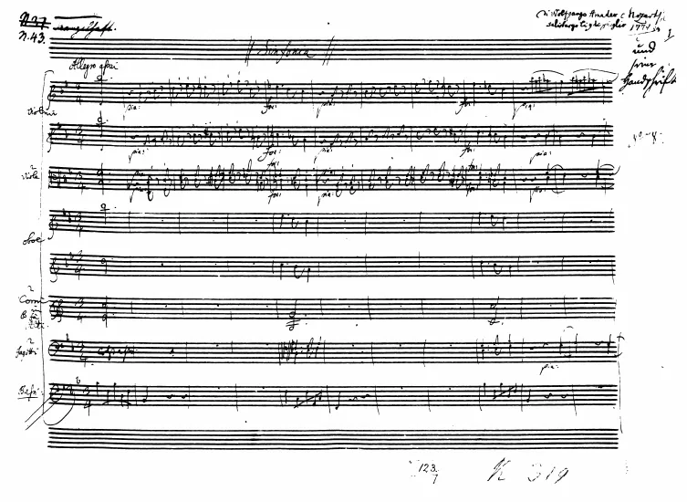 First page of Symphony No.33