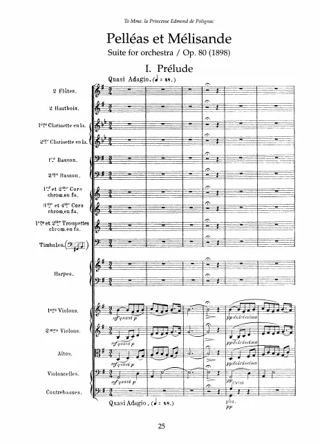 First page of Pelléas et Mélisande