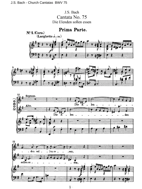 First page of Die Elenden sollen essen