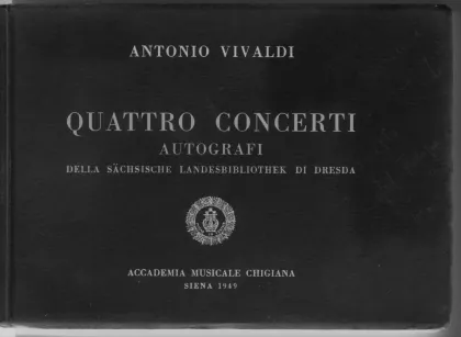 First page of Concerto in A major
