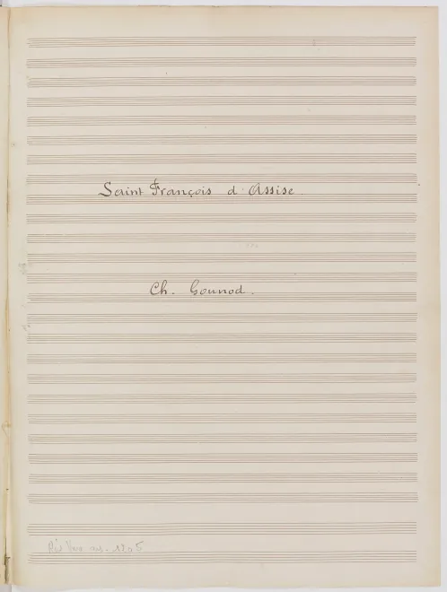 First page of Saint François d’Assise