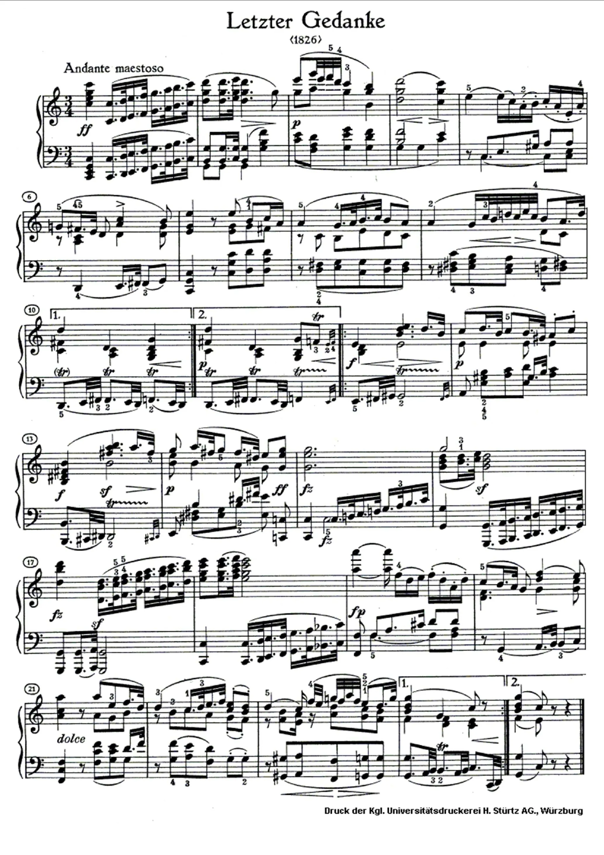 First page of String Quintet in C major