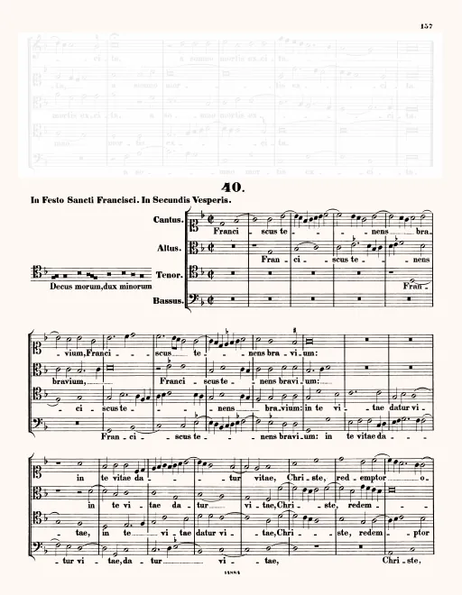 First page of Decus morum, dux minorum