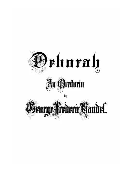 First page of Deborah