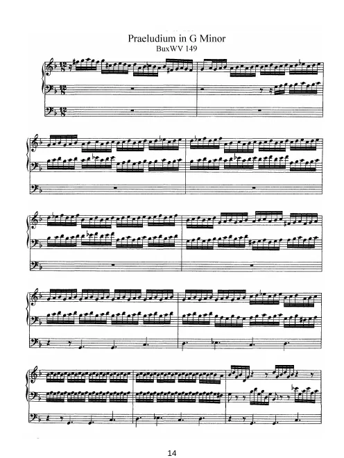 First page of Prelude in G minor