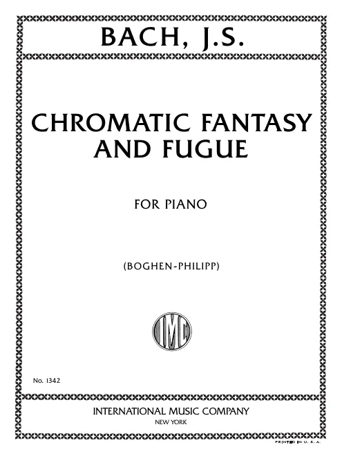 First page of Chromatic Fantasia and Fugue