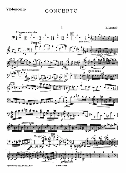 First page of Cello Concerto No.1