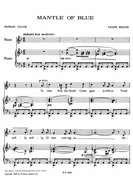 First page of Mantle of Blue