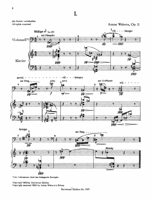 First page of 3 Kleine Stücke