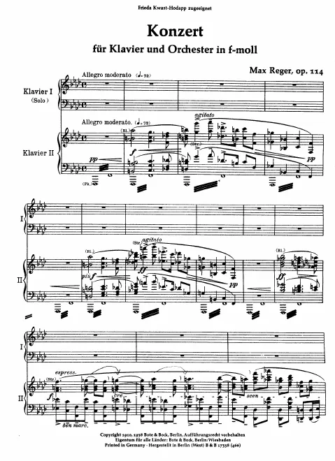 First page of Piano Concerto