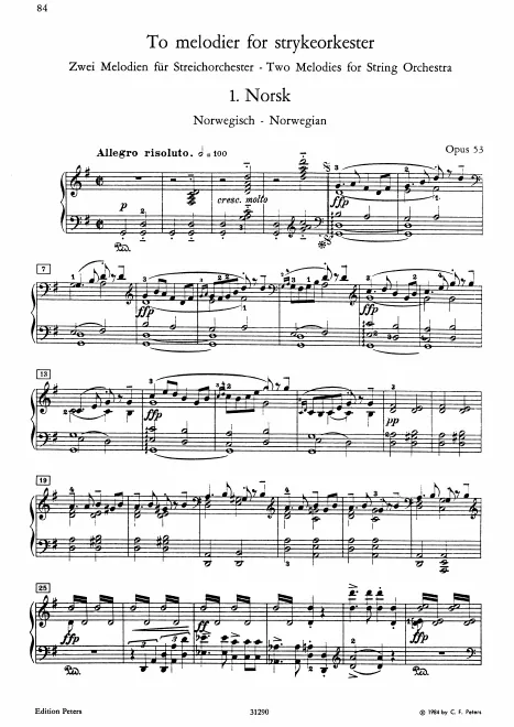 First page of 2 Melodies
