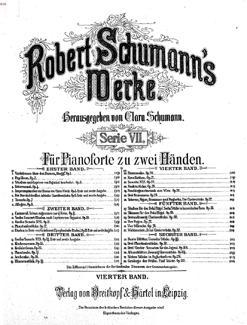 First page of Humoreske