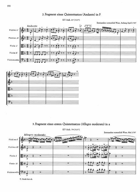 First page of String Quintet
