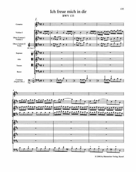 First page of Ich freue mich in dir