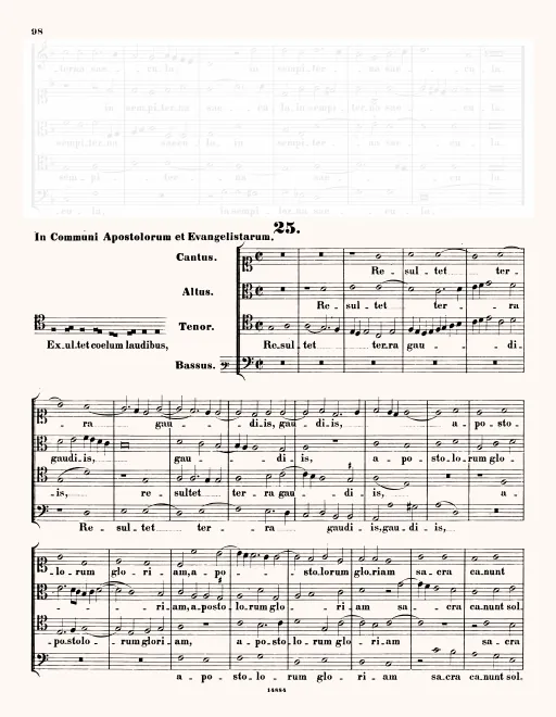 First page of Exultet coelum laudibus