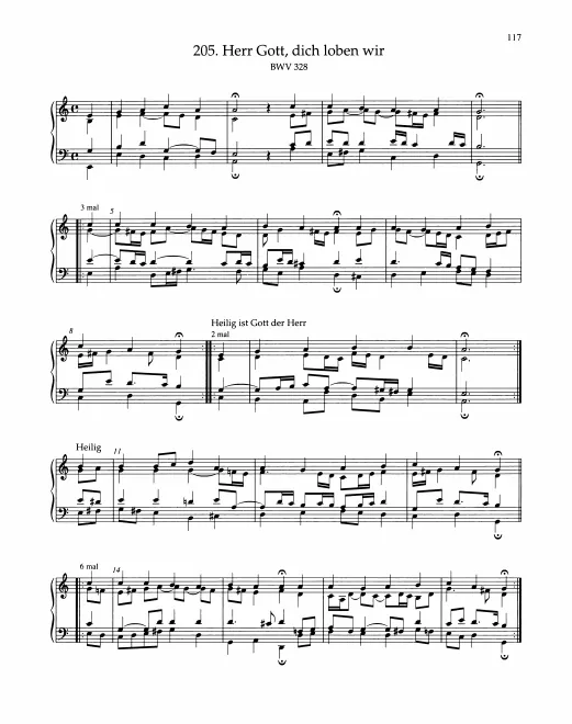 First page of Herr Gott, dich loben wir