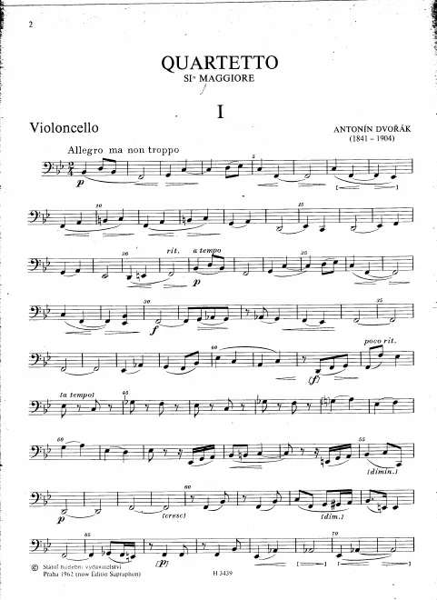 First page of String Quartet No.2
