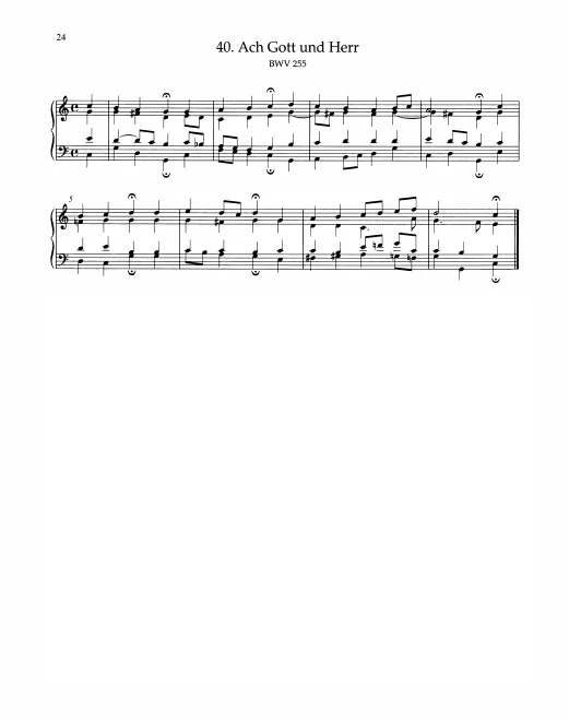 First page of Ach Gott und Herr