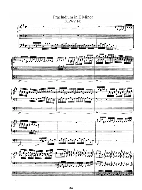 First page of Prelude in E minor