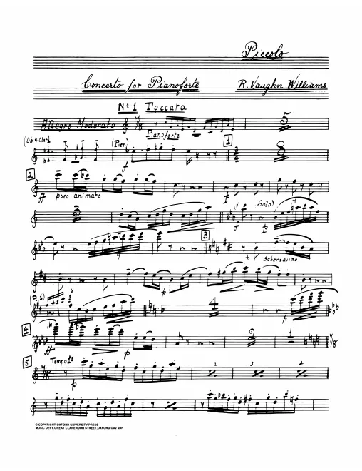 First page of Piano Concerto