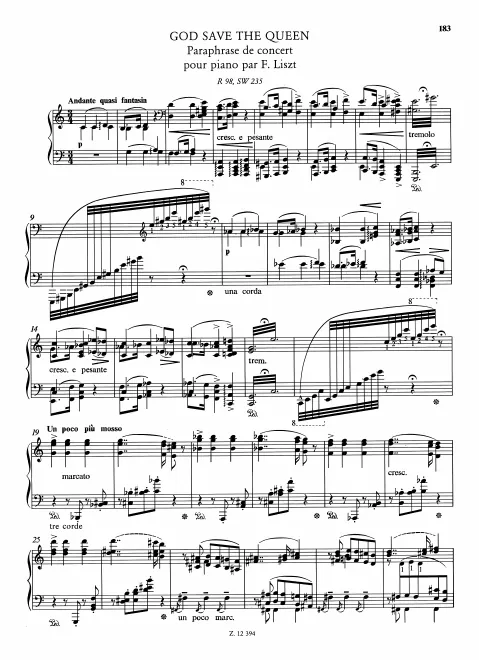 First page of God Save the Queen