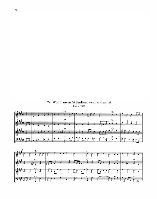 First page of Wenn mein Stündlein vorhanden ist