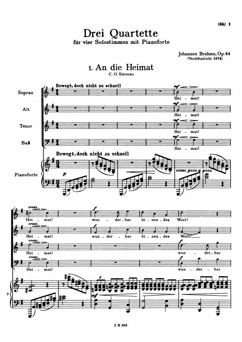 First page of 3 Quartets