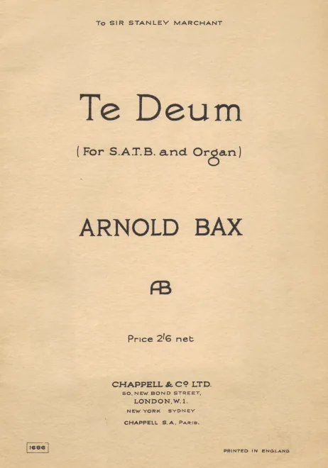 First page of Te Deum