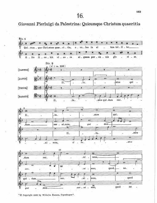 First page of Quicumque Christum quaeritis