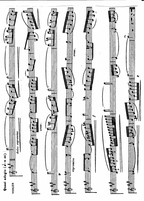 First page of Morceau de Concours for Violin and Piano