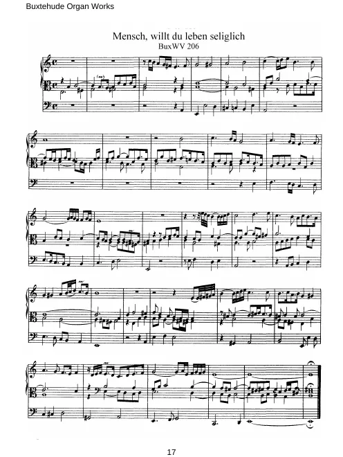 First page of Mensch, willst du leben seliglich