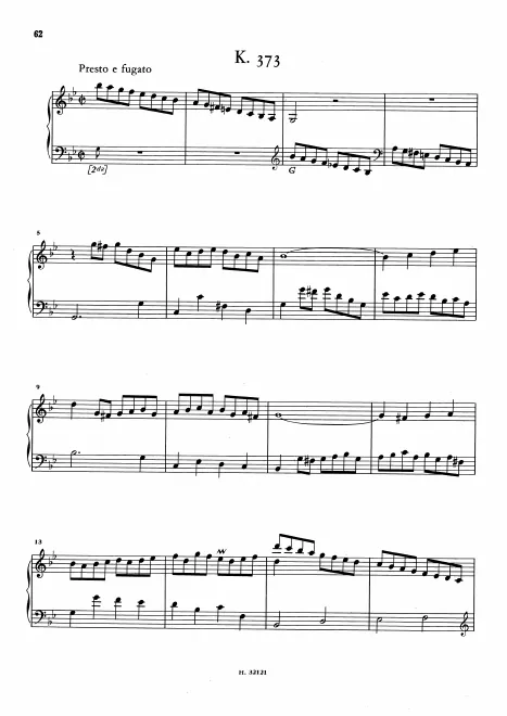 First page of Keyboard Sonata in G minor