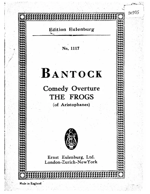 First page of The Frogs