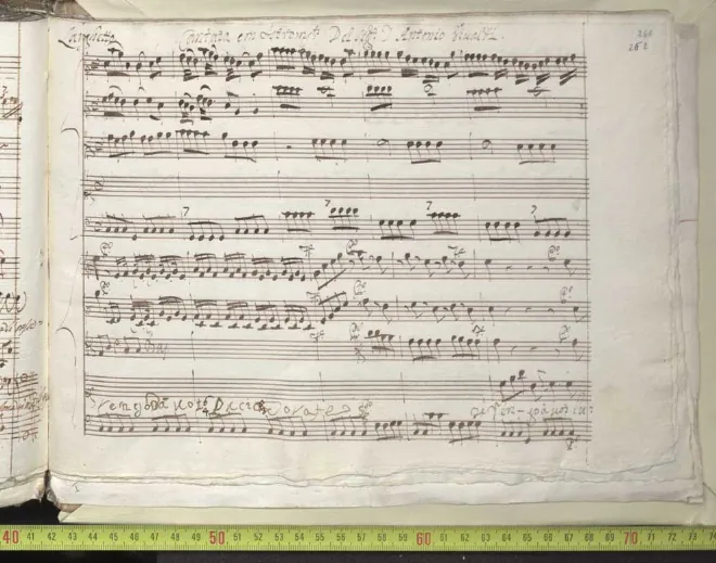First page of Vengo a voi, luci adorate
