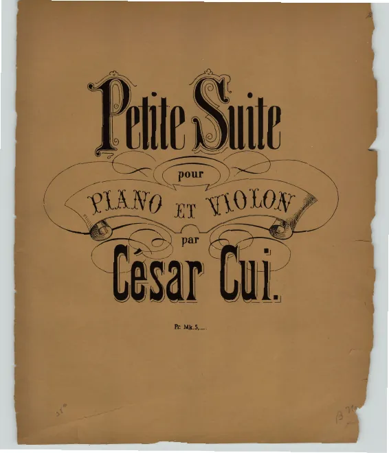 First page of Petite suite