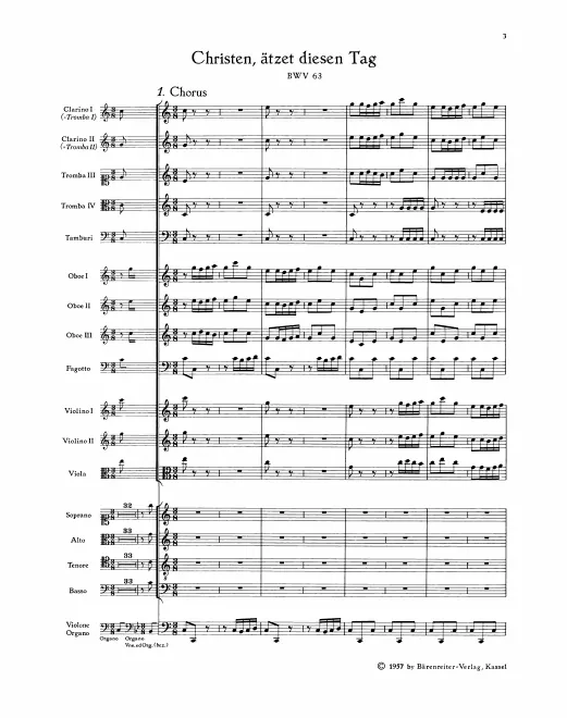 First page of Christen, ätzet diesen Tag