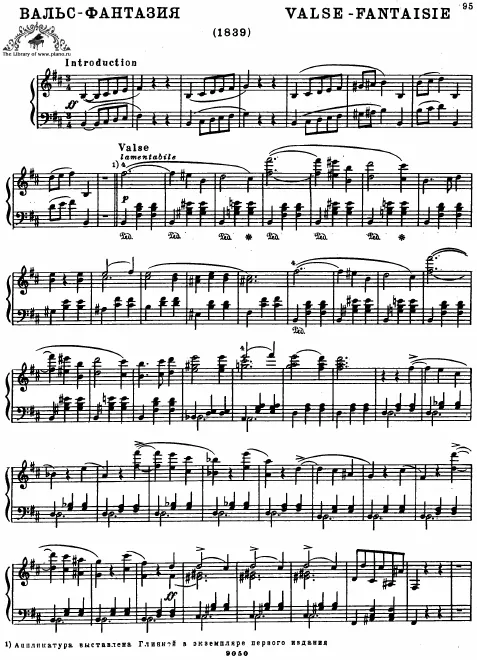 First page of Valse-fantasie
