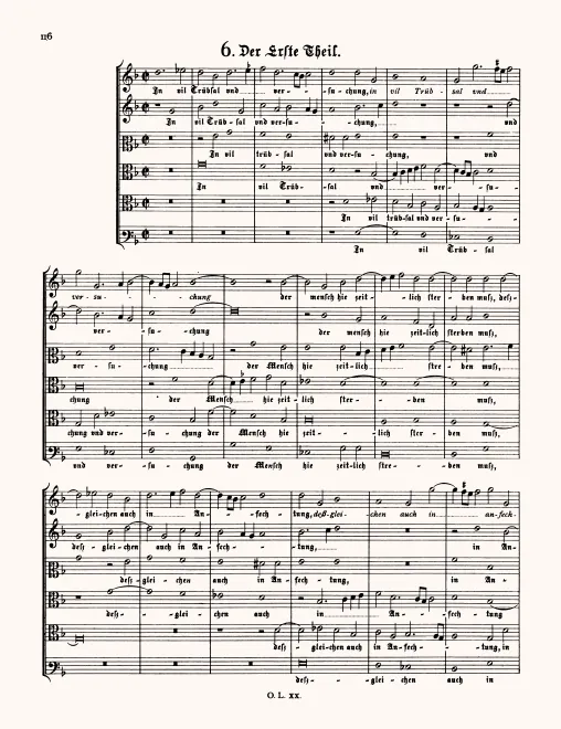 First page of In viel Trübsal und Versuchung
