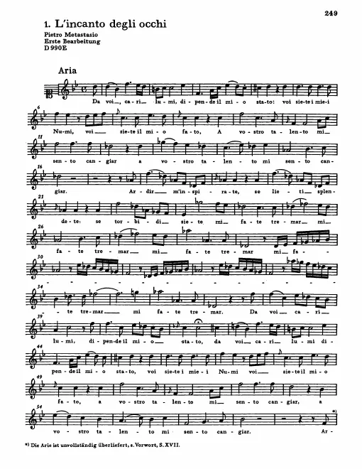 First page of L'incanto degli occhi