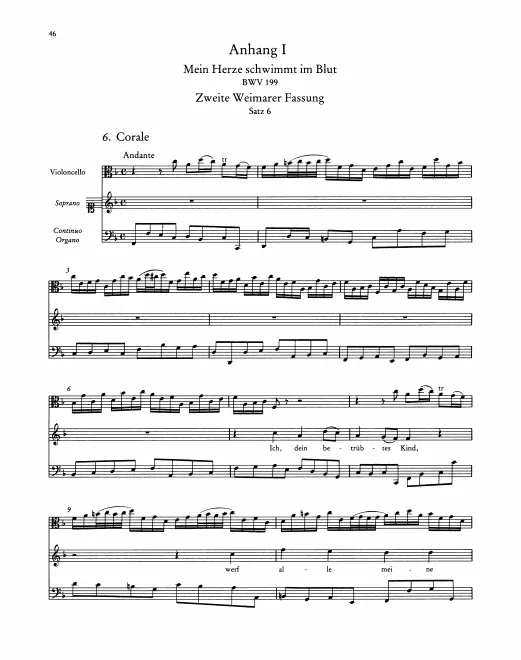 First page of Mein Herze schwimmt im Blut